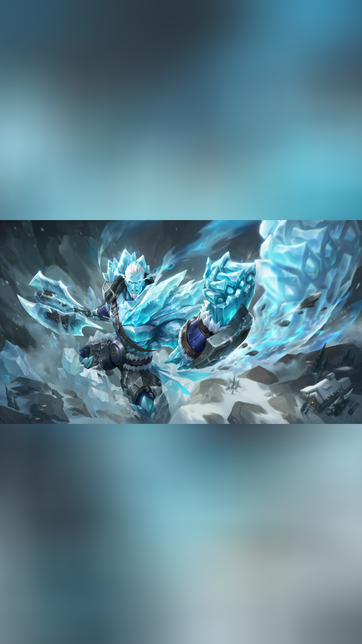 【盘古-冰霜神祇】皮肤爆料来袭!劈开风雪,从凛冬到花开。_腾讯视频