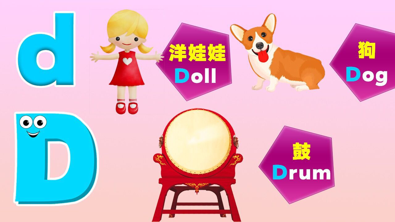 益智早教英语启蒙,幼儿英语学习字母D_高清1080P在线观看平台_腾讯视频
