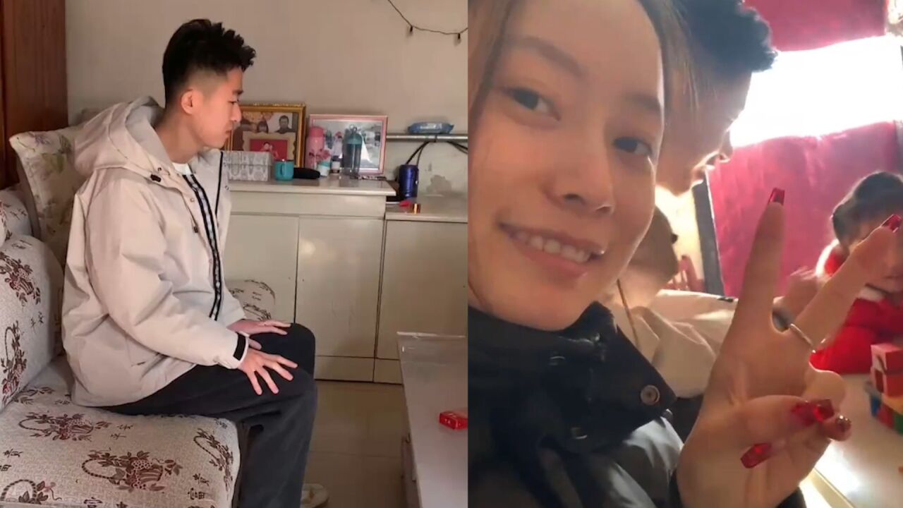 男生首次去女友家见家长神情紧张,女友瞥见后哭笑不得,场面爆笑_腾讯视频