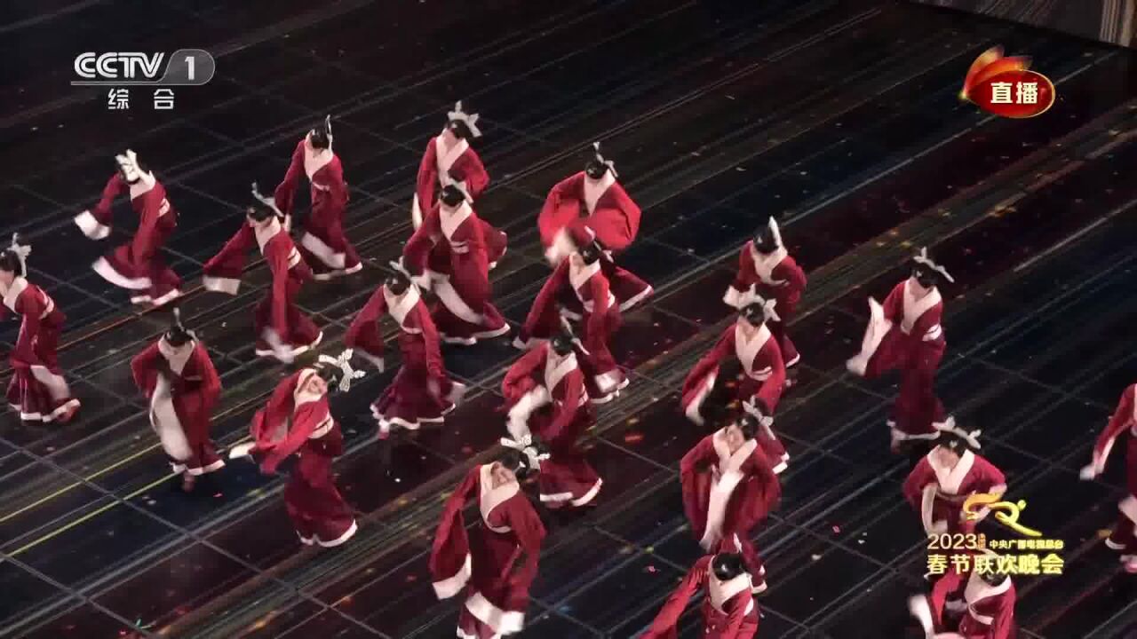 春晚2023丨绝美舞蹈《锦绣》织锦线上跳舞再现大汉盛世歌舞宴乐_高清1080P在线观看平台_腾讯视频