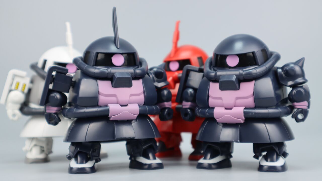 万代EXCEEDSDMS02扎古三连星扭蛋_腾讯视频