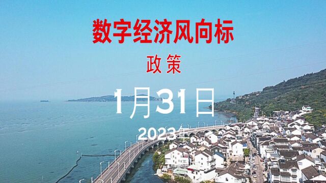 数字经济风向标政策2023年1月31日