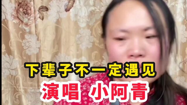 小阿青用心唱一首【下辈子不一定遇见】