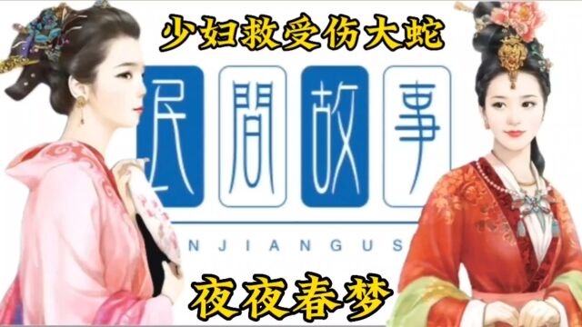 民间故事~少妇救下受伤大蛇,事后却夜夜做春梦