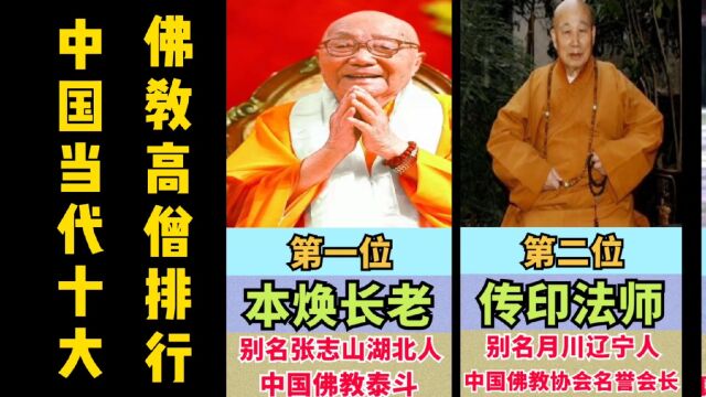 中国佛教历史悠久,盘点佛教十大高僧排行榜,看看你知道几个?