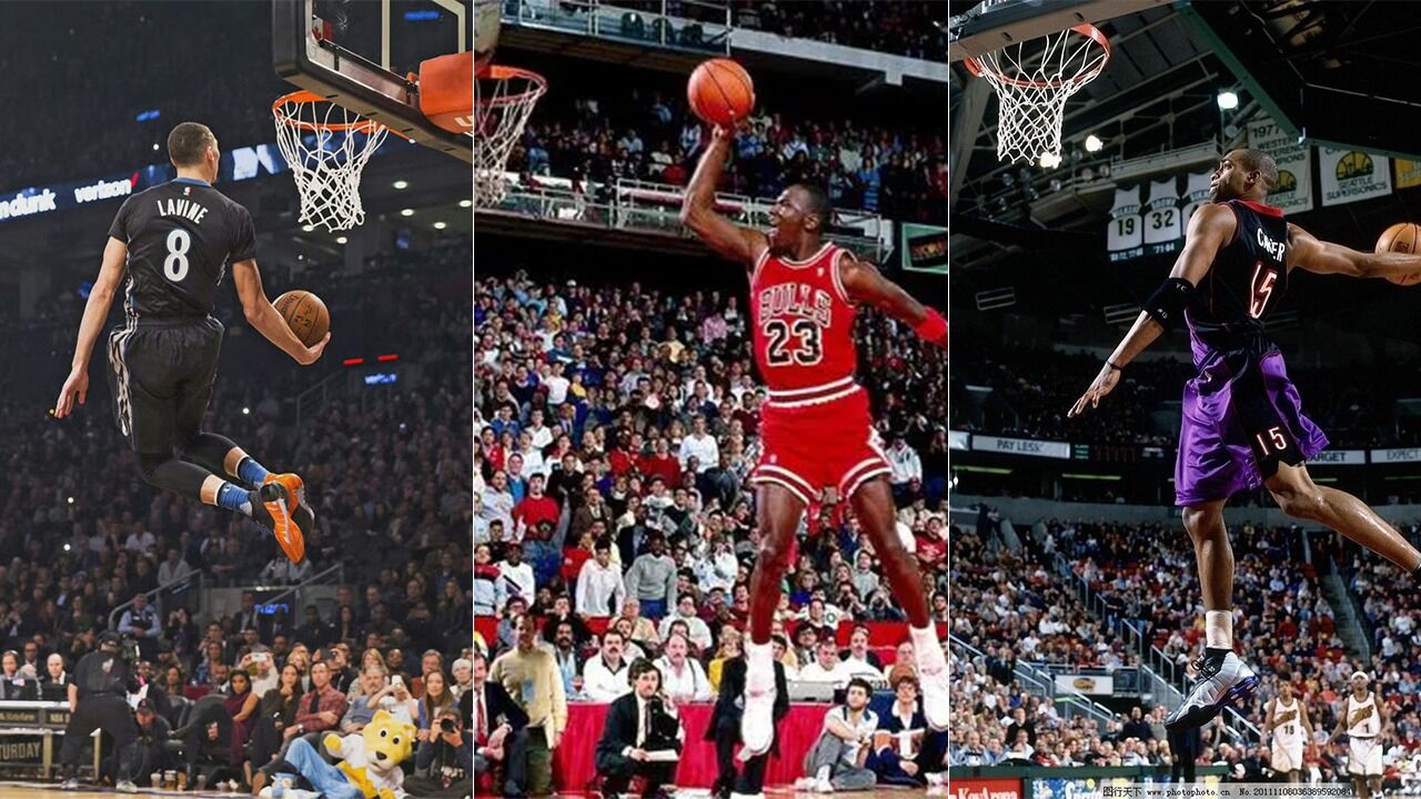 2023年NBA全明星赛_2023年NBA全明星赛_全明星扣篮大赛那些经典50分扣篮：乔丹罚球线漫步飞扣，卡特360度转体暴扣，拉文罚球线胯下 ...