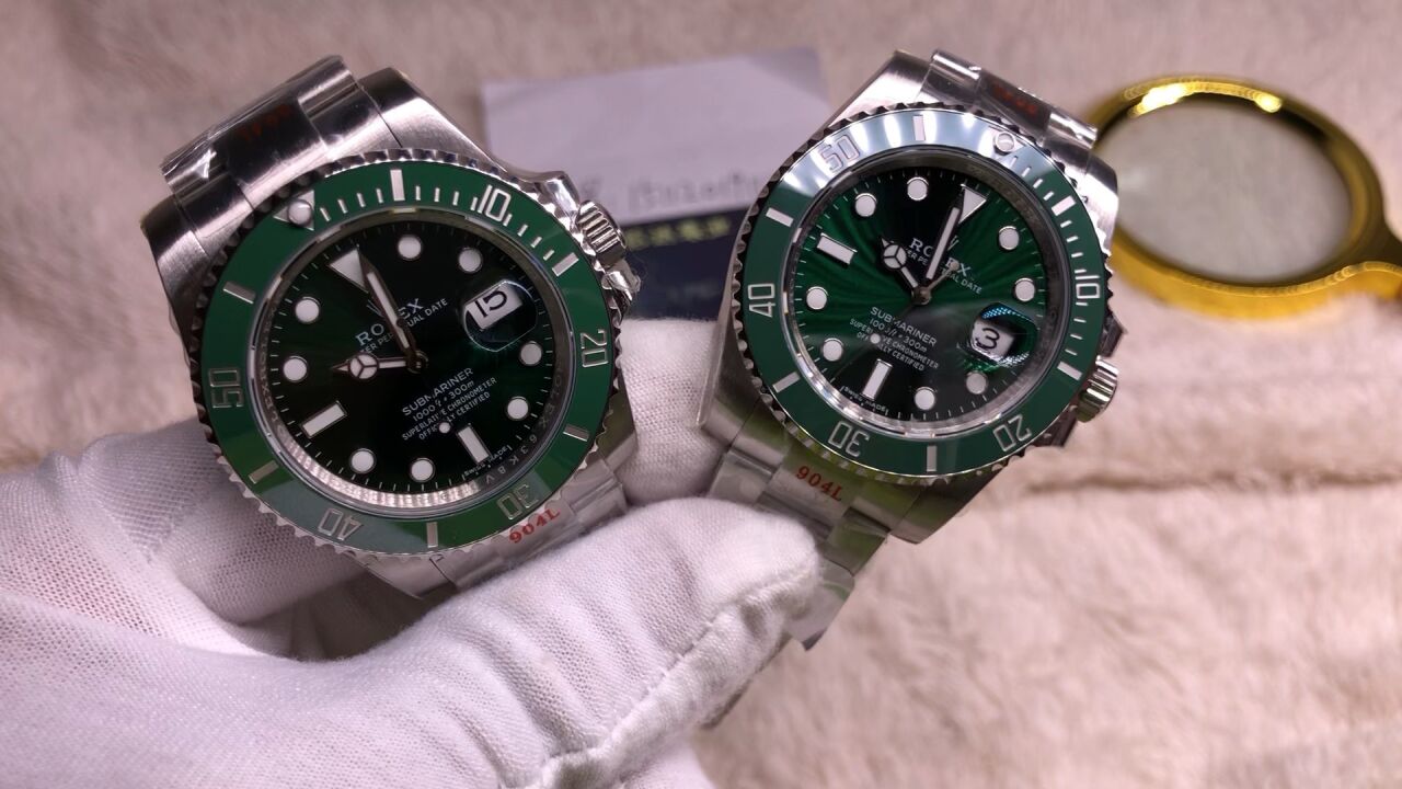 绿水鬼表盘细节对比#机械表#时尚名表#手表#奢侈品#手表