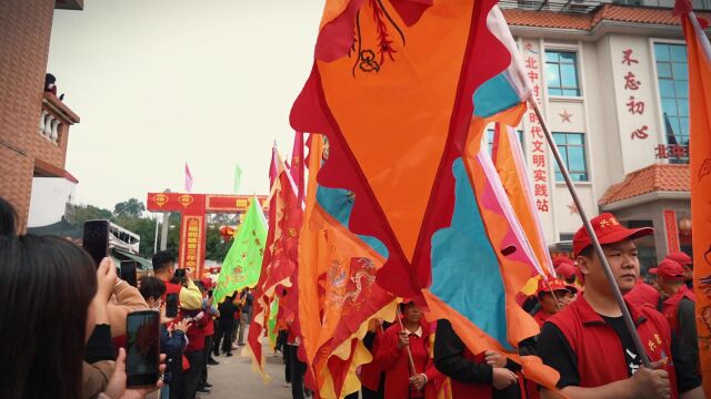 陆河非遗文化鹿洞祖庙顿兵