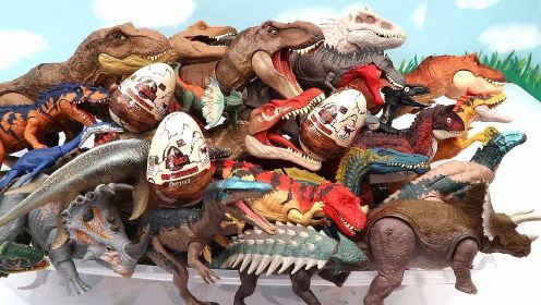 100个恐龙玩具大箱