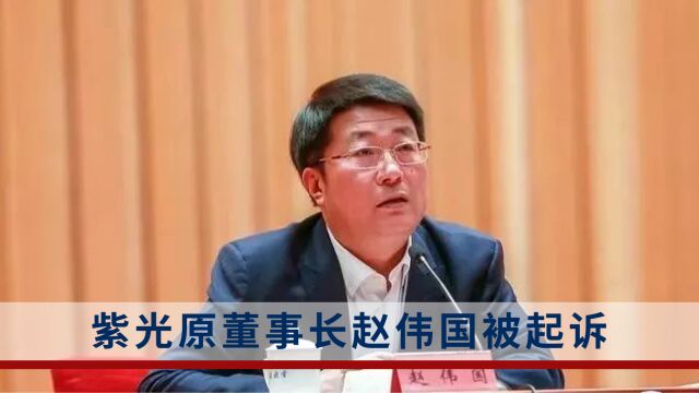 将国有企业视为私人领地!紫光集团有限公司原董事长赵伟国被审查起诉