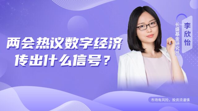 长盛基金李欣怡:两会热议数字经济,或成全年投资主线