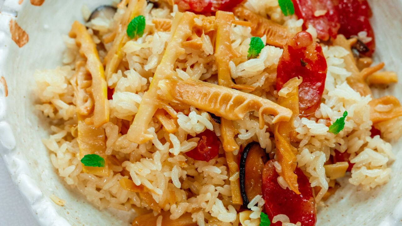 春笋腊肠焖饭【宝宝辅食】