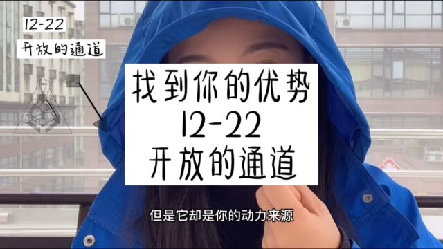 人类图天赋解读:1222开放的通道