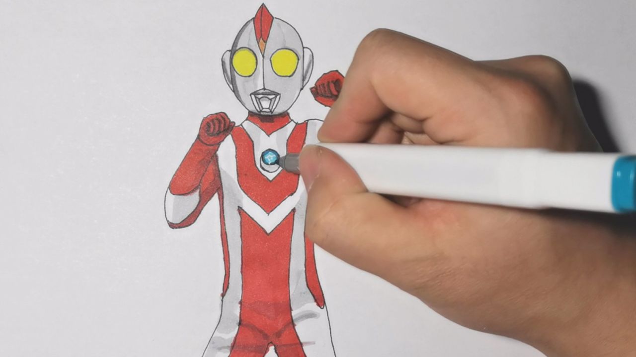 1分钟教你画博伊奥特曼,奥特小学的学生奥特曼