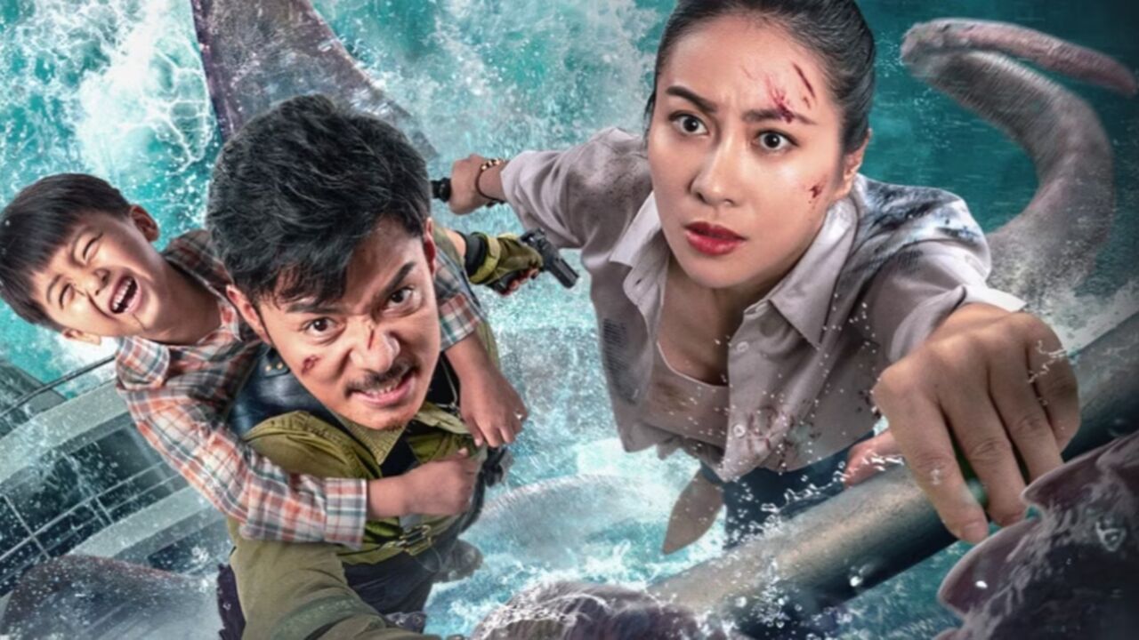 《章鲨》嗜血巨兽章鲨邮轮疯狂猎杀,叶璇搏命大战嗜血章鲨太惊险