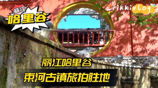 丽江束河古镇哈里谷,纳西族传统民居风格和旅拍胜地