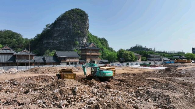 桂林宋城扩建东镇路进入施工阶段