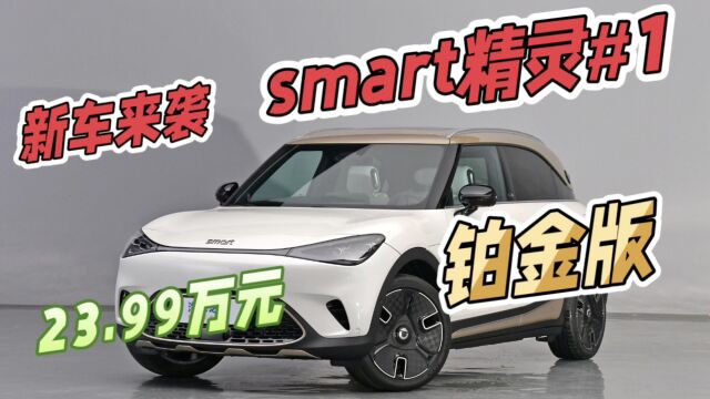 smart精灵#1铂金版上市:23.99万元,智能驾驶新选择