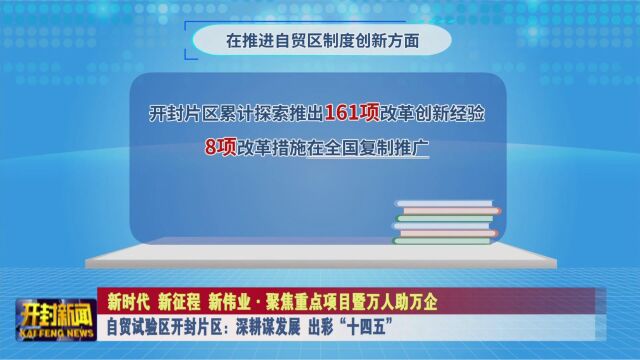 自贸试验区开封片区:深耕谋发展 出彩“十四五”