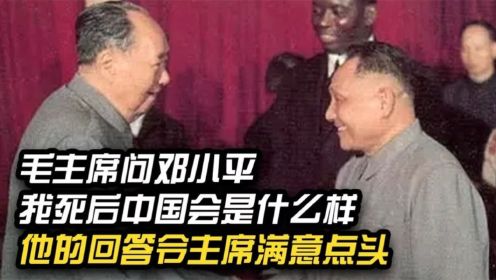 毛主席问邓小平：我死后中国会是什么样？邓的回答令主席满意点头