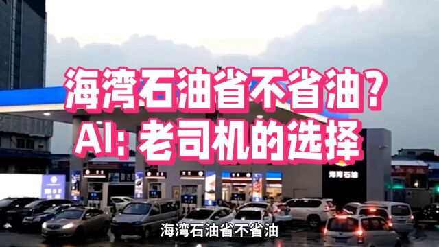 海湾石油到底省不省油?AI:老司机的选择.