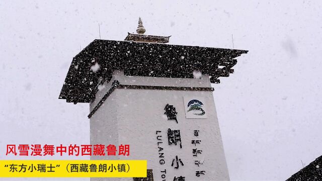 风雪漫舞中的“东方小瑞士”(西藏鲁朗小镇)