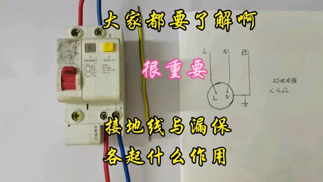 接地线与漏保各起什么作用#电工常识