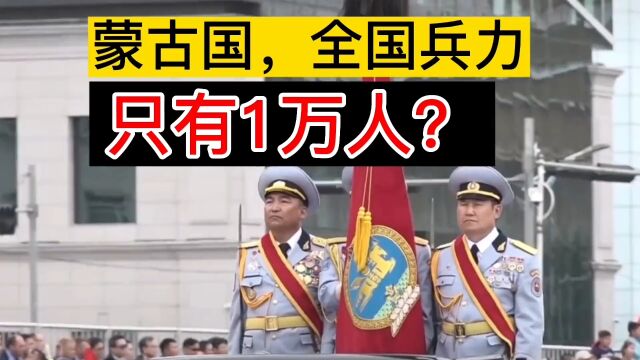 蒙古国全国兵力,只有1万人?