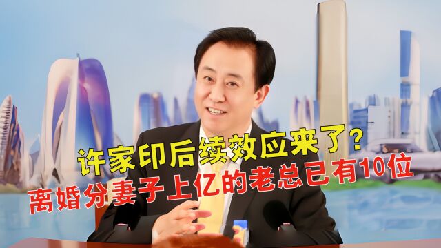 许家印效应?上市公司老总们开始离婚转移财产?多达140亿少有1.58亿