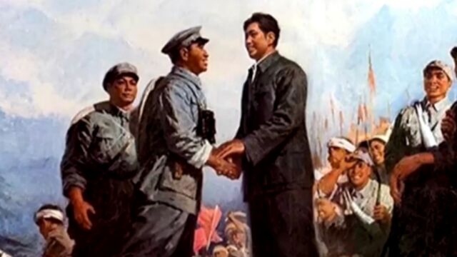 1928年4月,朱德带领起义军与毛泽东,在井冈山会师丨档案