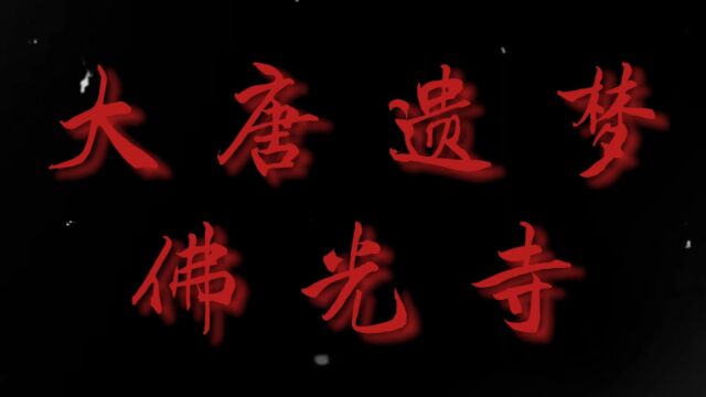 “讲好中国故事”对外传播短视频制作大赛三等奖《大唐遗梦佛光寺》