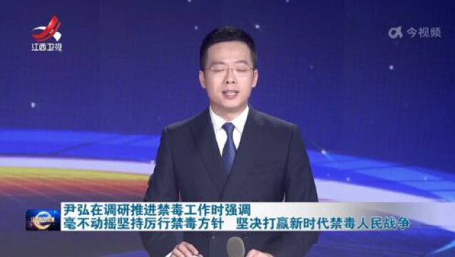 第36个国际禁毒日,尹弘专题调研推进禁毒工作