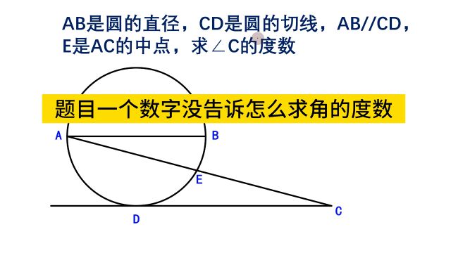 初中几何,题目一个数字也没告诉怎么求角度