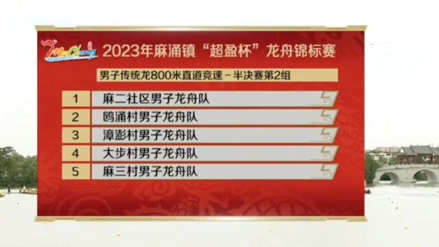 2023麻涌镇龙舟锦标赛大赛