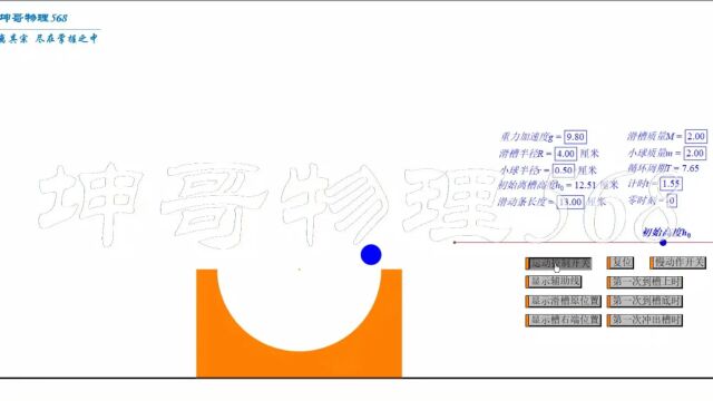 小球自由下落进入光滑水平面上的半圆滑槽