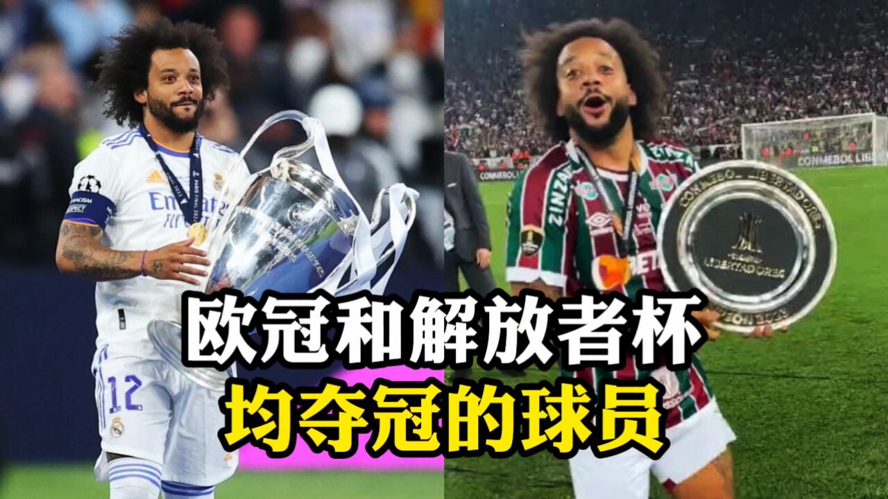 获得过欧冠和南美解放者杯冠军的16位球员:卡福,小罗在列