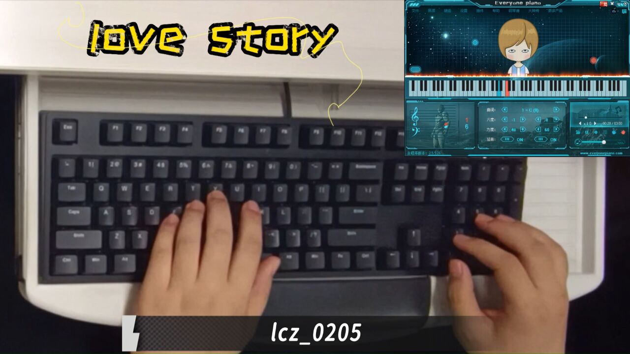 【eop键盘钢琴】love story - 经典钢琴曲