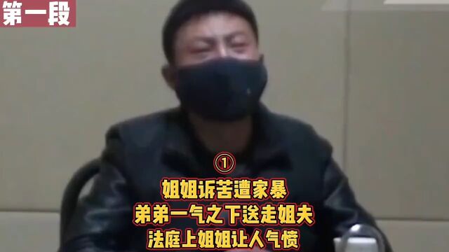 姐姐诉苦遭家暴,弟弟一气之下送走姐夫,法庭上姐姐却让人气愤03#社会百态#真实事件#家庭矛盾#纠纷调解#案件故事 3