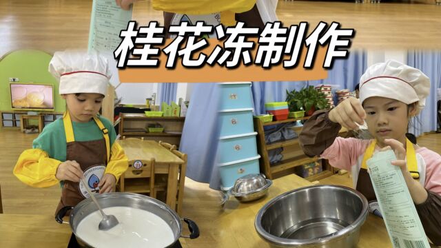 博白县第二幼儿园 2104班 食育课堂《桂花冻》