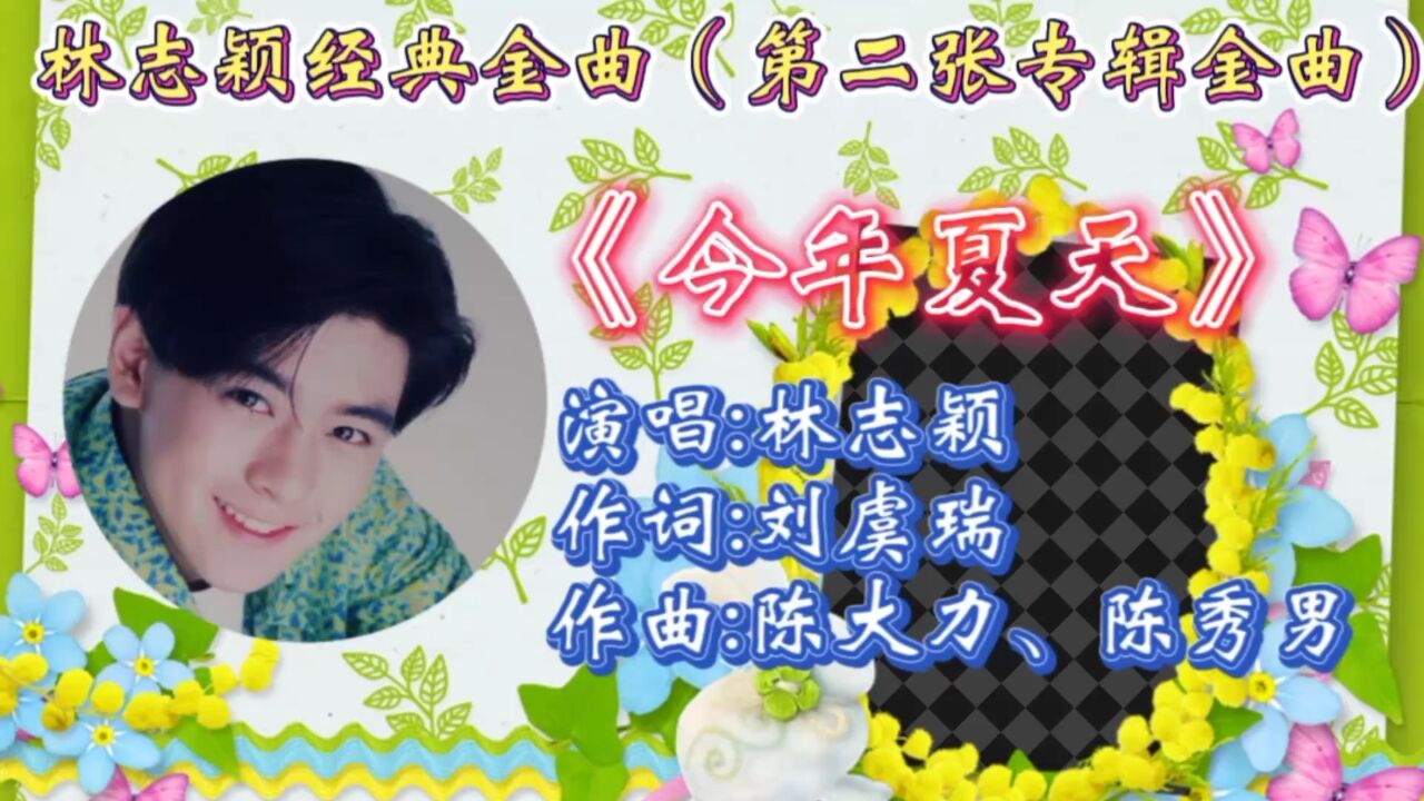 怀旧经典金曲《今年夏天》林志颖倾情演唱,歌词活泼开朗,轻快旋律响起