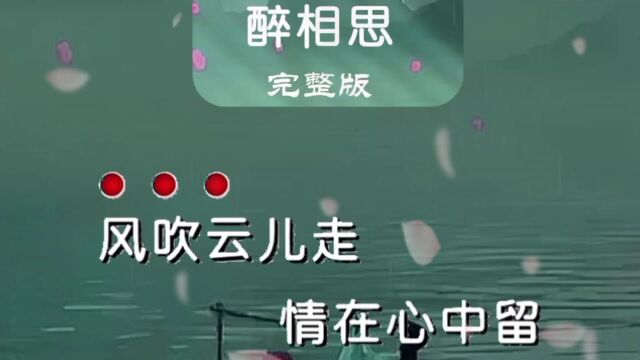 《醉相思》完整版