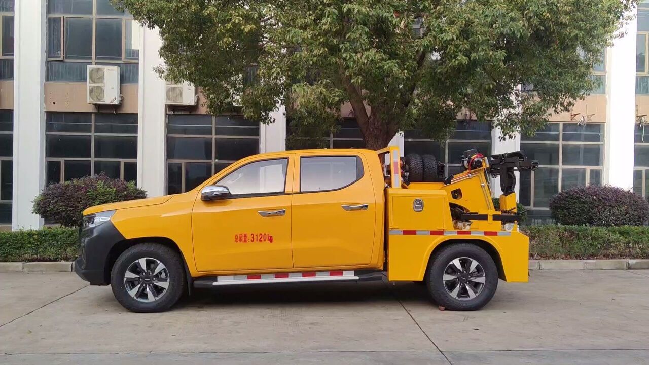 免购置税的皮卡清障车长安凯程拖吊联体皮卡清障车