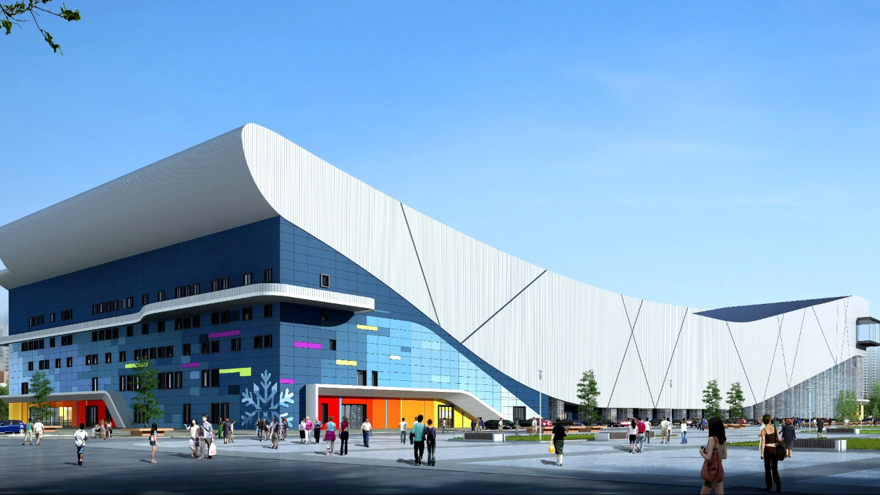 追踪2023重点项目 感受高质量发展 西安际华园冰雪运动中心建设有序