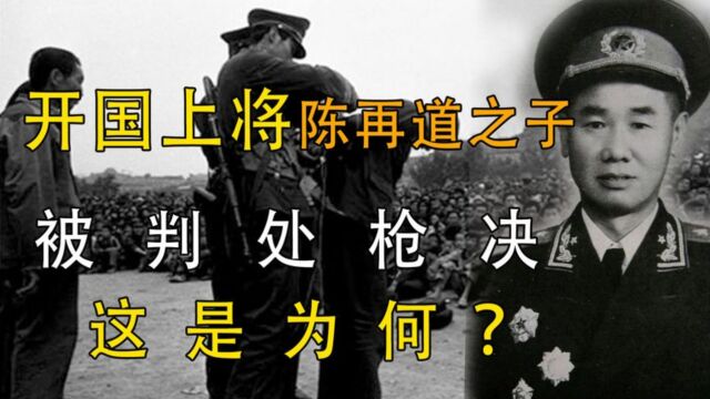 将门有逆子开国上将陈再道之子“陈东平”被枪决,他做了什么?