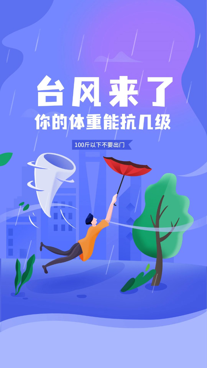 台风来了,你的体重能抗几级风力?