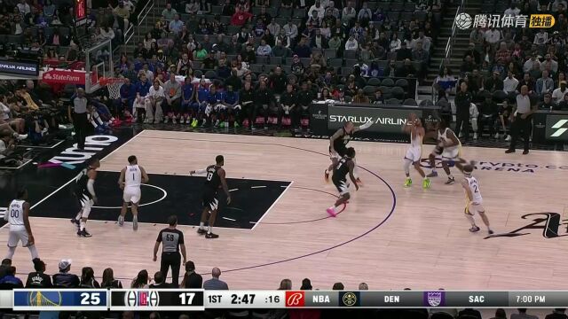 2023/24赛季NBA常规赛：勇士 VS 快船 全场回放