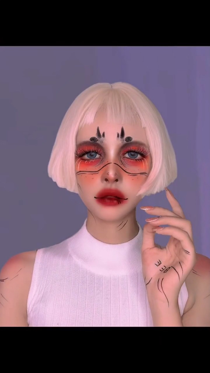 创意妆,最后有原图