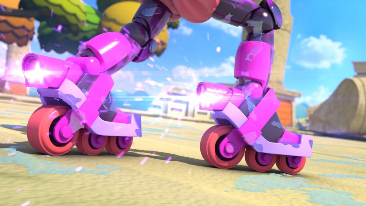 穿着轮滑鞋摔倒是什么体验？看上去就很疼_高清