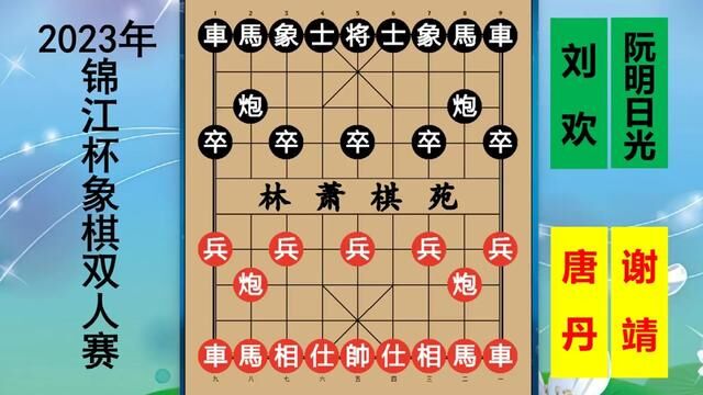 象棋双人赛:唐丹一出,谁与争锋?结局竟天降大礼包,意想不到? #唐丹 #谢靖 #象棋双人赛 #锦江杯