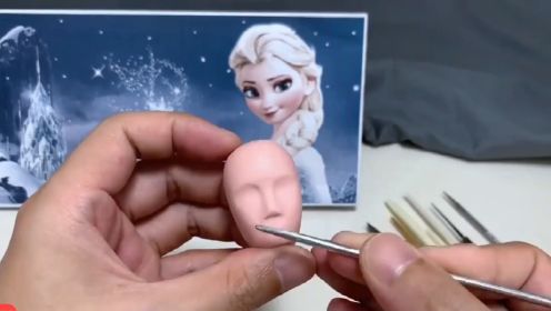 黏土模型：制作《冰雪奇缘》里的艾莎公主，创意手工！